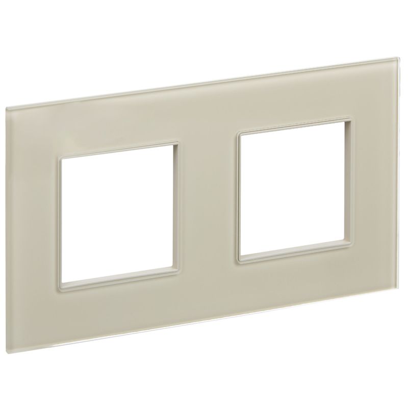 SKANDY Рамка 2-местная SK-F22B стекло беж. IEK