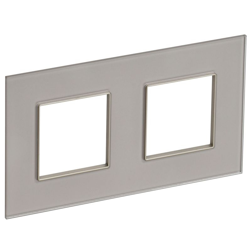 SKANDY Рамка 2-местная SK-F22Sh стекло шампань IEK