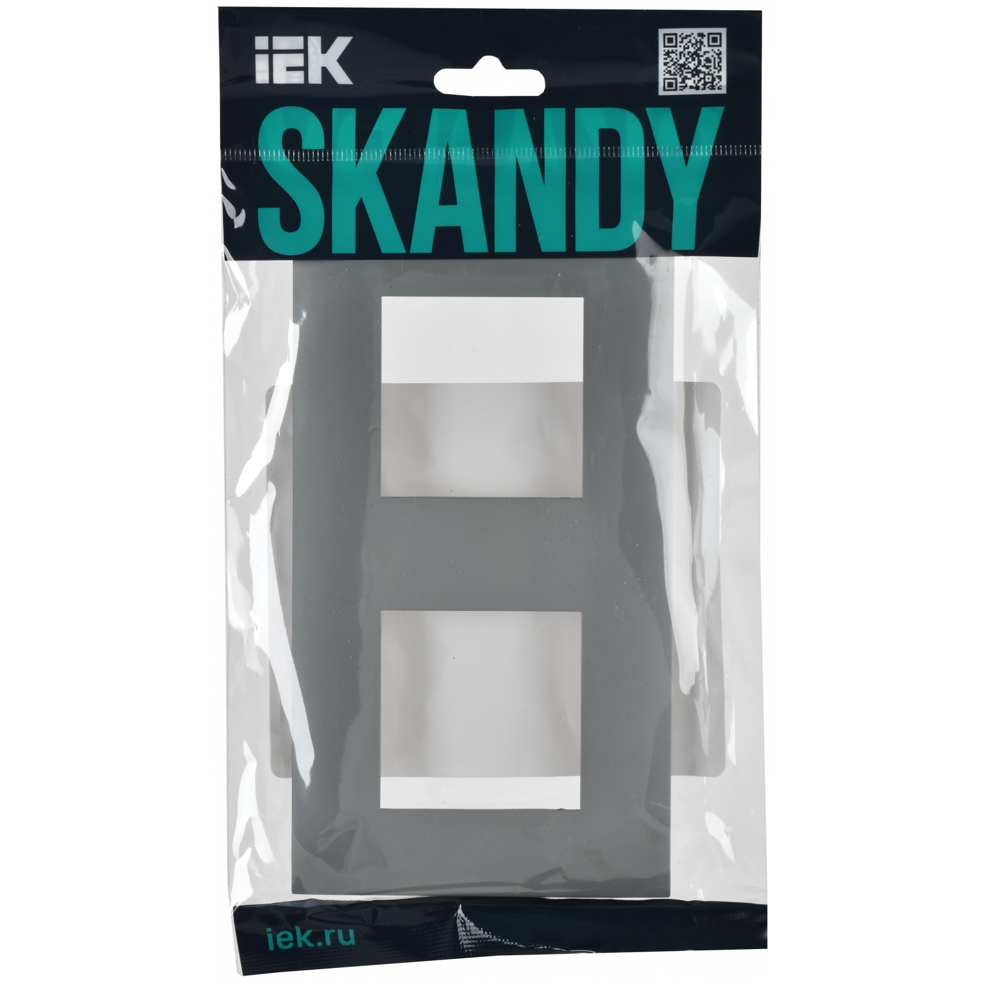 SKANDY Рамка 2-местная SK-F02Gr серый IEK