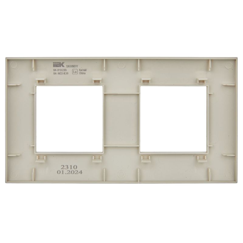 SKANDY Рамка 2-местная SK-F01B бежевый IEK