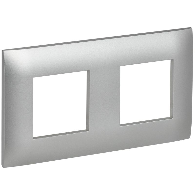 SKANDY Рамка 2-местная SK-F02S серебряный IEK