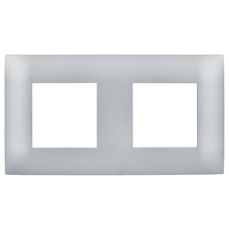 SKANDY Рамка 2-местная SK-F02S серебряный IEK