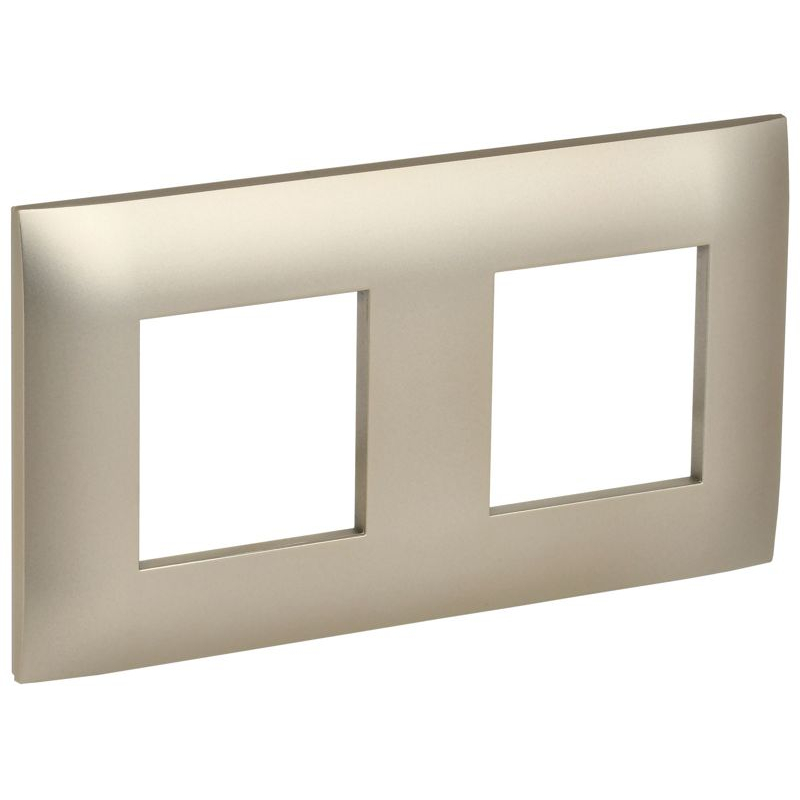 SKANDY Рамка 2-местная SK-F02Sh шампань IEK