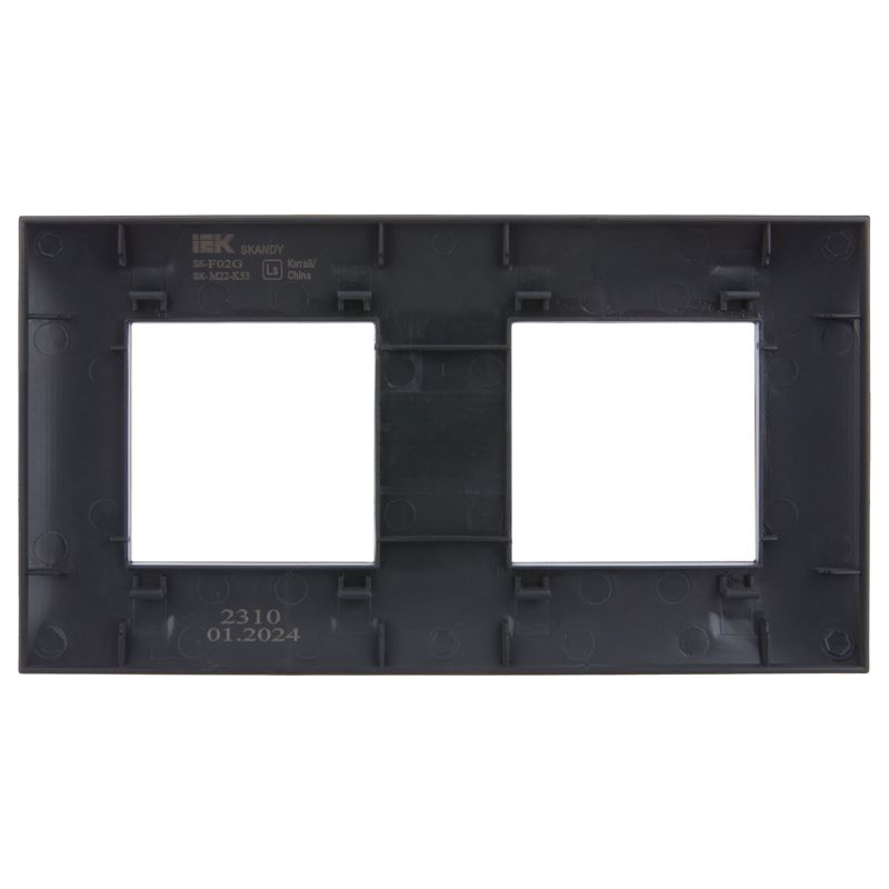 SKANDY Рамка 2-местная SK-F02G графит IEK