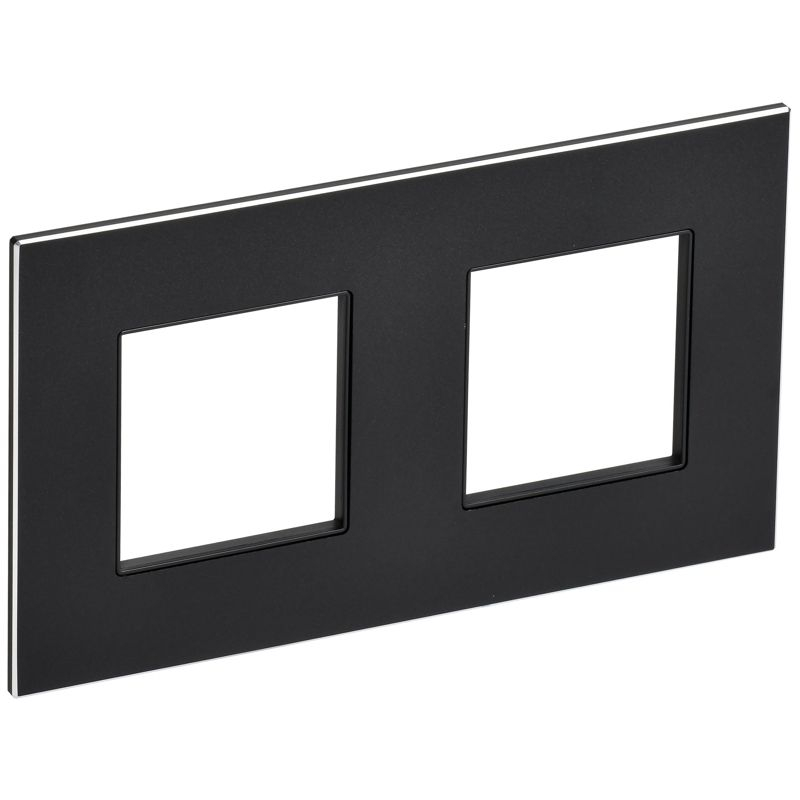 SKANDY Рамка 2-местная SK-F32Bl металл черный IEK