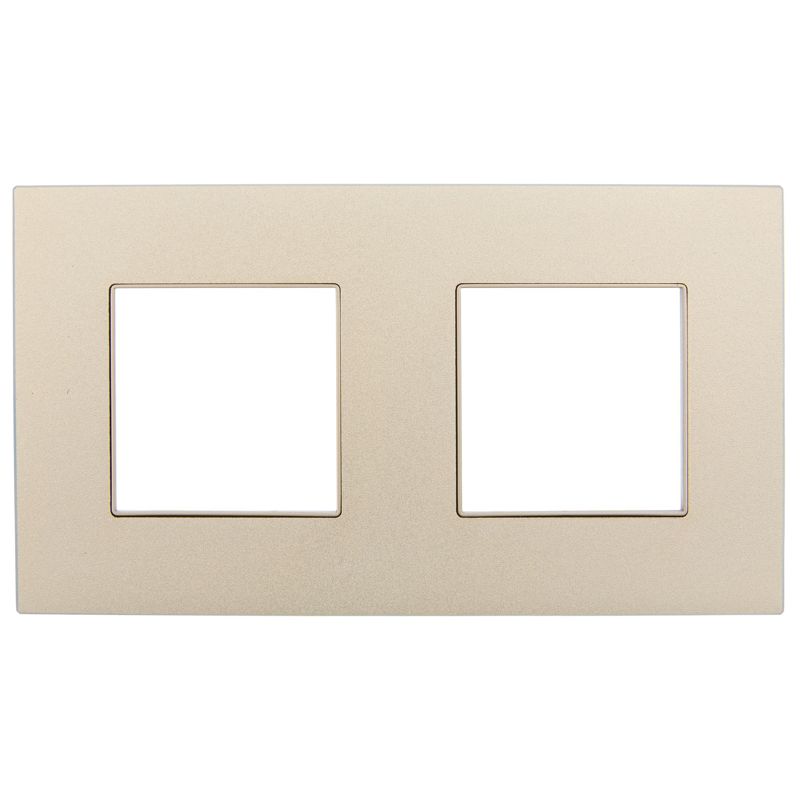 SKANDY Рамка 2-местная SK-F32Sh металл шампань IEK