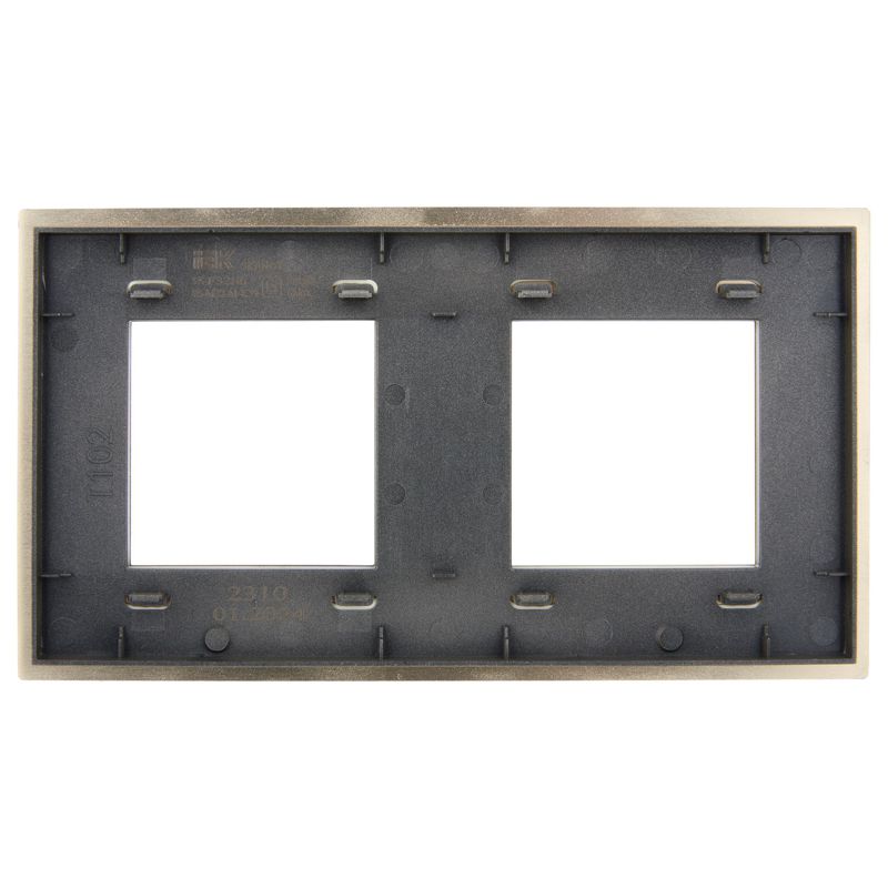 SKANDY Рамка 2-местная SK-F32Sh металл шампань IEK