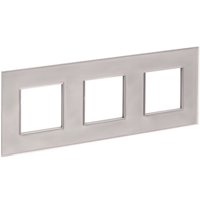 SKANDY Рамка 3-местная SK-F23Sh стекло шампань IEK