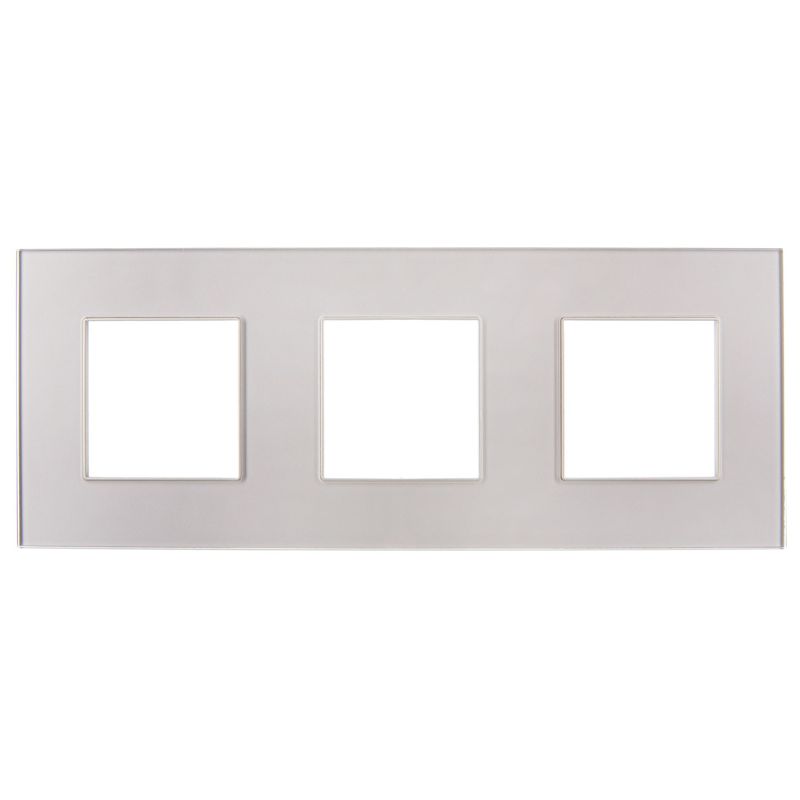 SKANDY Рамка 3-местная SK-F23Sh стекло шампань IEK