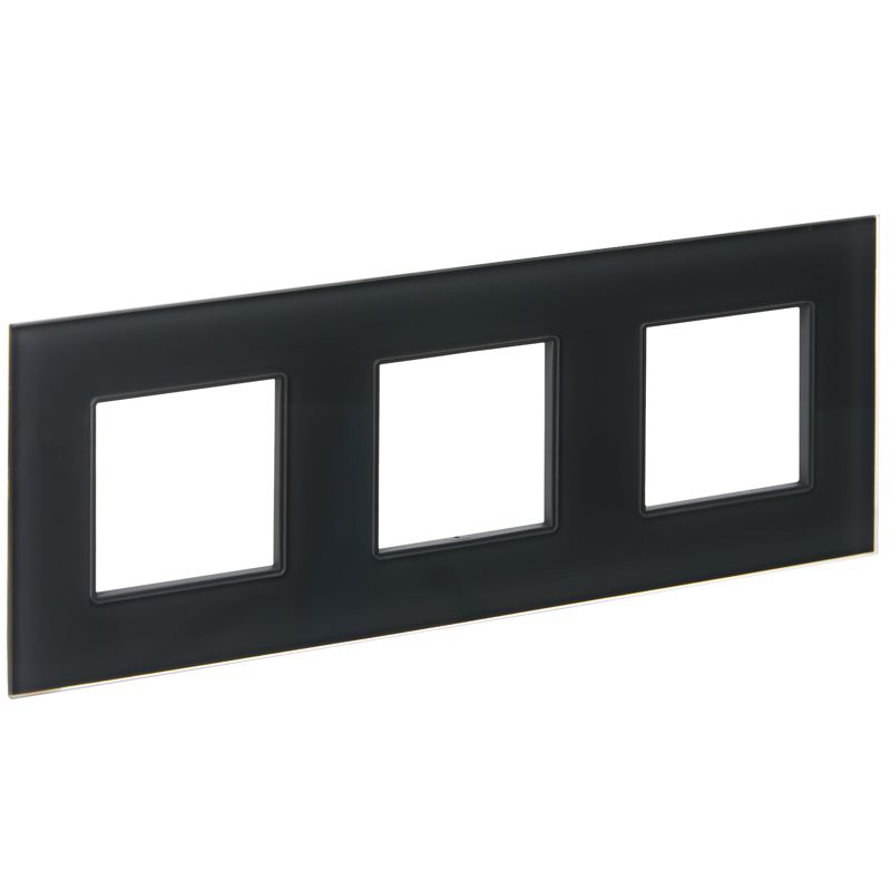 SKANDY Рамка 3-местная SK-F23G стекло графит IEK