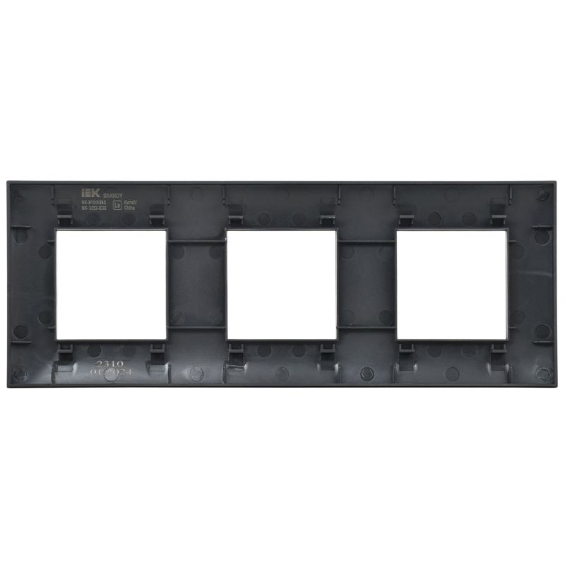 SKANDY Рамка 3-местная SK-F03Bl черный IEK