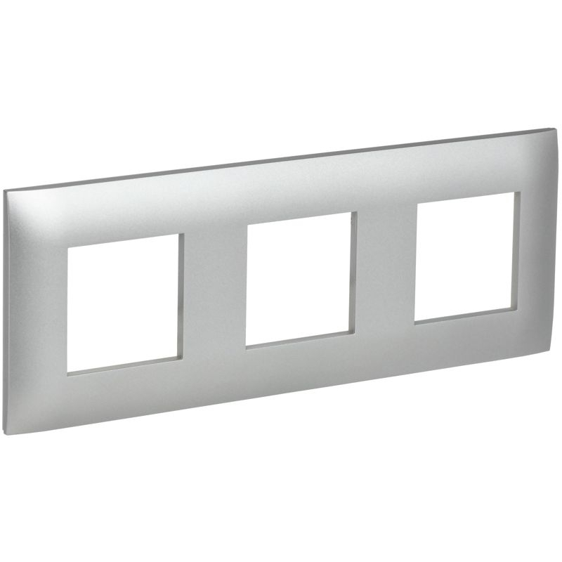 SKANDY Рамка 3-местная SK-F03S серебряный IEK