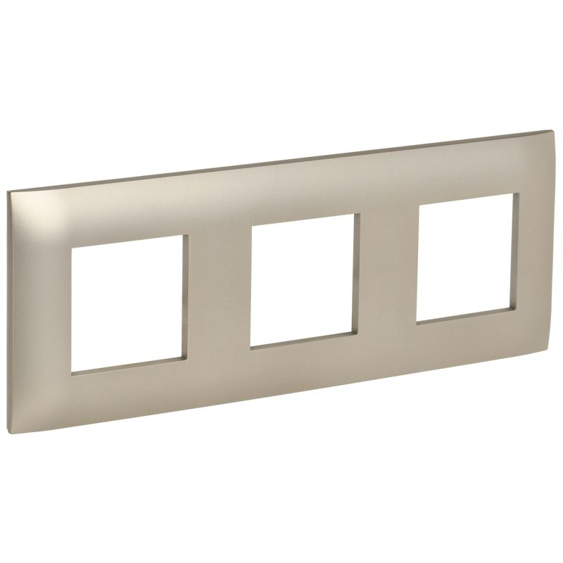 SKANDY Рамка 3-местная SK-F03Sh шампань IEK