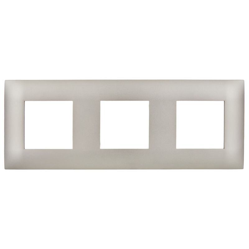 SKANDY Рамка 3-местная SK-F03Sh шампань IEK