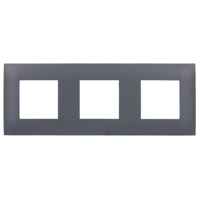 SKANDY Рамка 3-местная SK-F03T титан IEK