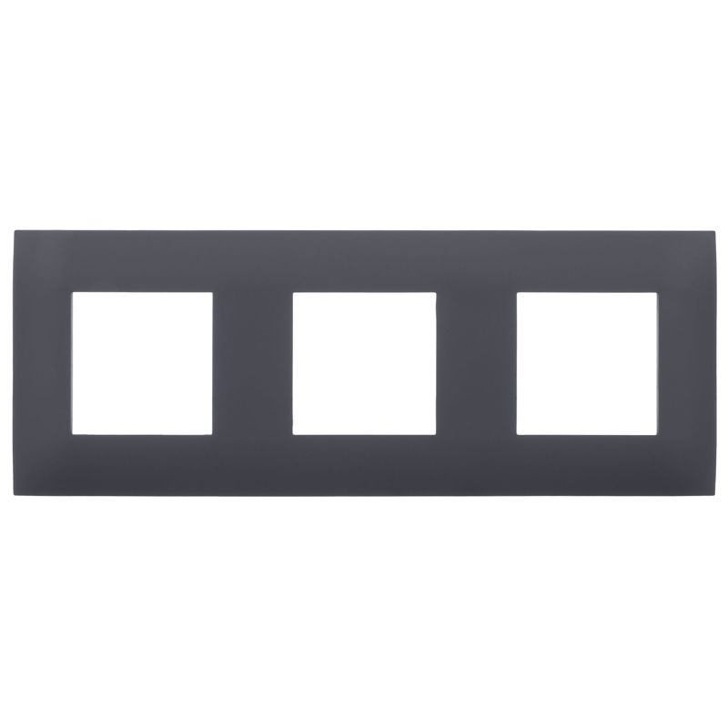 SKANDY Рамка 3-местная SK-F03G графит IEK