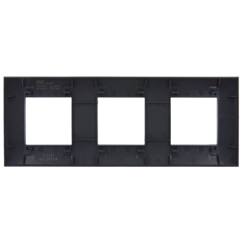 SKANDY Рамка 3-местная SK-F03G графит IEK