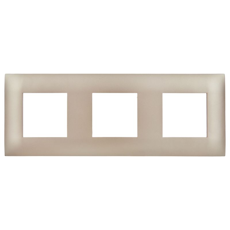 SKANDY Рамка 3-местная SK-F03Sa песочный IEK