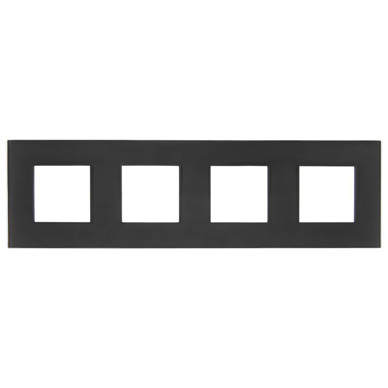 SKANDY Рамка 4-местная SK-F24G стекло графит IEK