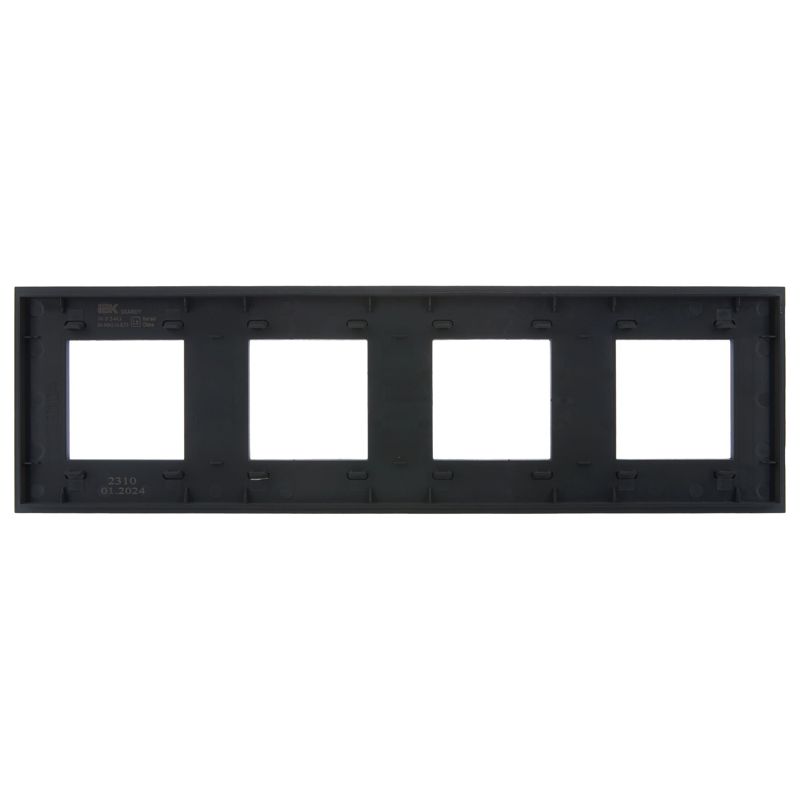 SKANDY Рамка 4-местная SK-F24G стекло графит IEK