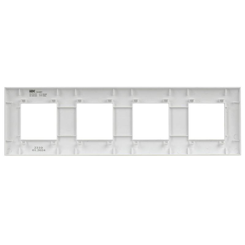 SKANDY Рамка 4-местная SK-F04W арктический белый IEK