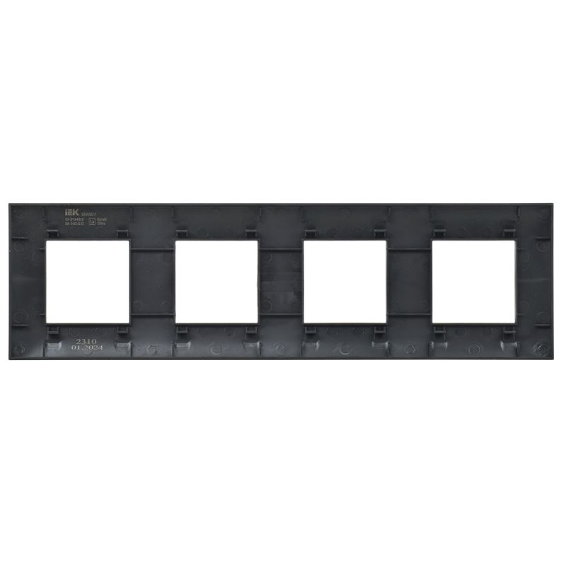 SKANDY Рамка 4-местная SK-F04Bl черный IEK