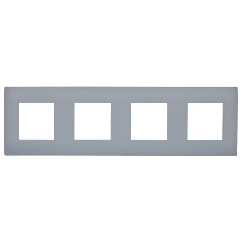 SKANDY Рамка 4-местная SK-F04Gr серый IEK