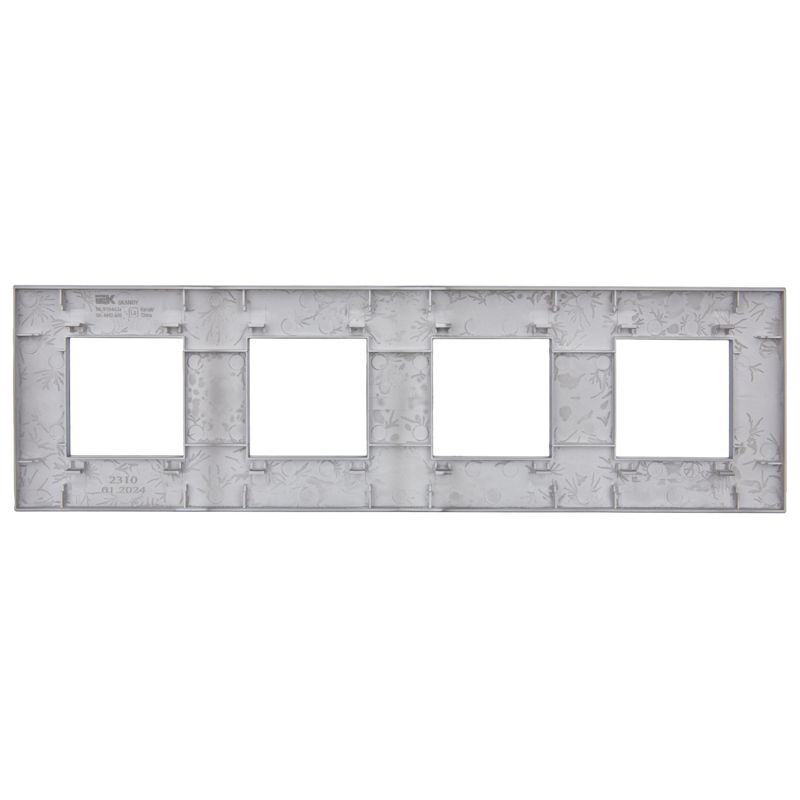 SKANDY Рамка 4-местная SK-F04Gr серый IEK