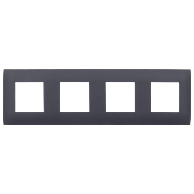 SKANDY Рамка 4-местная SK-F04G графит IEK