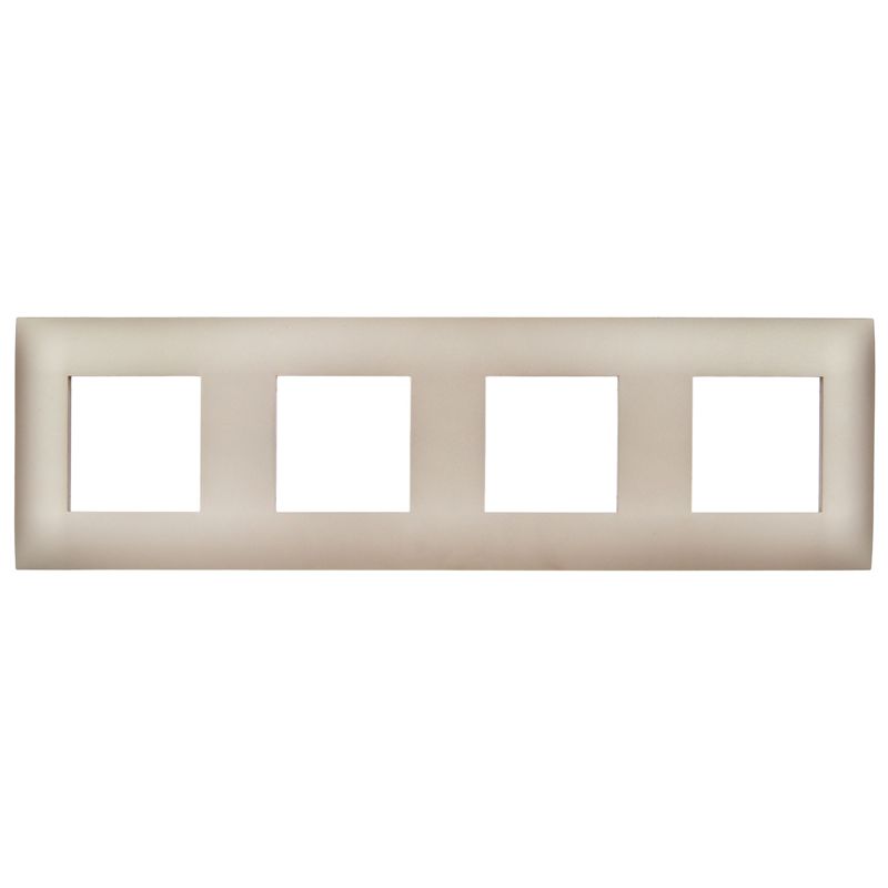 SKANDY Рамка 4-местная SK-F04Sa песочный IEK