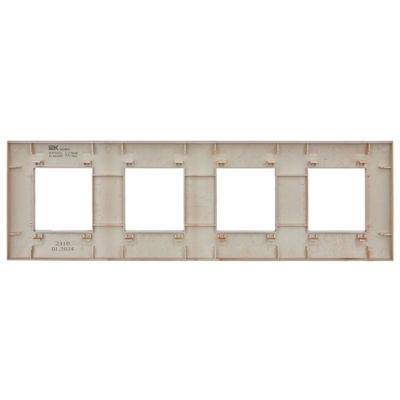 SKANDY Рамка 4-местная SK-F04Sa песочный IEK