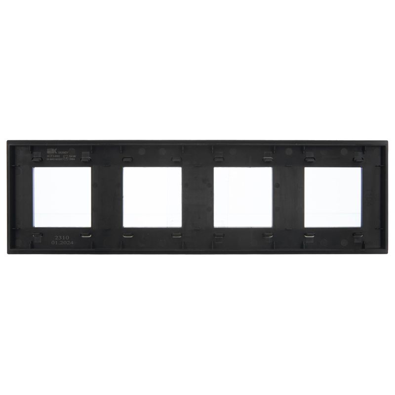 SKANDY Рамка 4-местная SK-F34Bl металл черный IEK