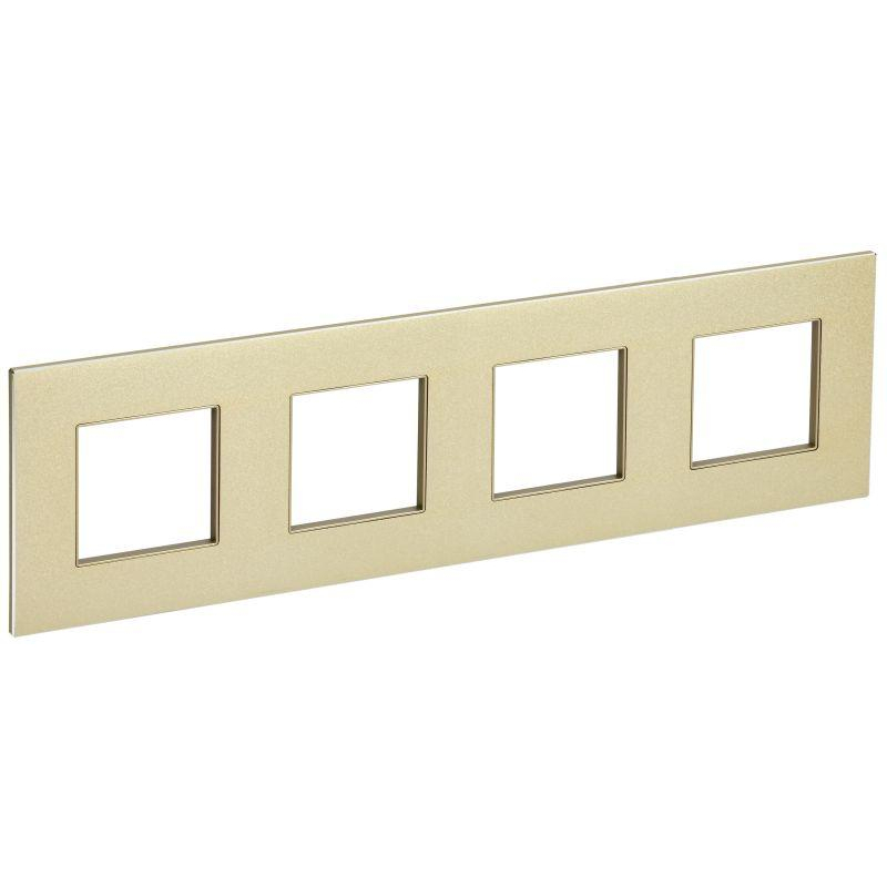 SKANDY Рамка 4-местная SK-F34Sh металл шампань IEK