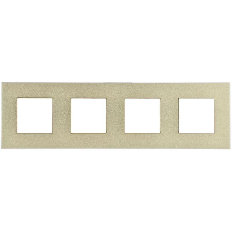 SKANDY Рамка 4-местная SK-F34Sh металл шампань IEK