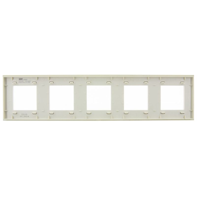 SKANDY Рамка 5-местная SK-F25B стекло беж. IEK