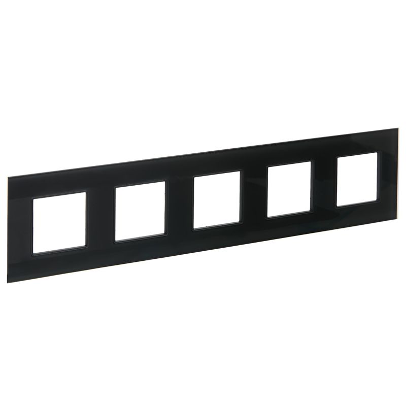 SKANDY Рамка 5-местная SK-F25G стекло графит IEK