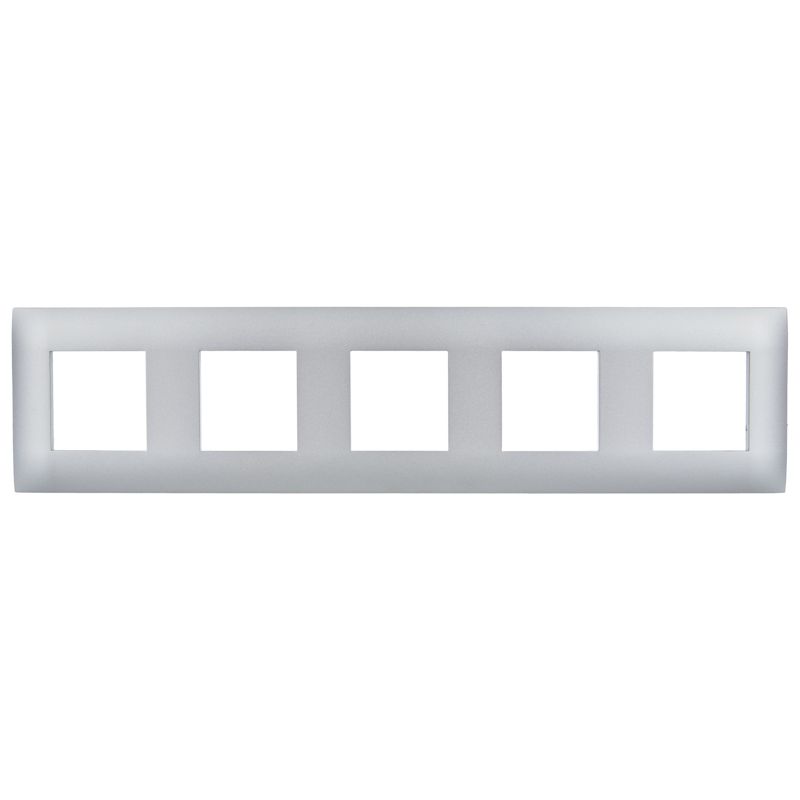 SKANDY Рамка 5-местная SK-F05S серебряный IEK