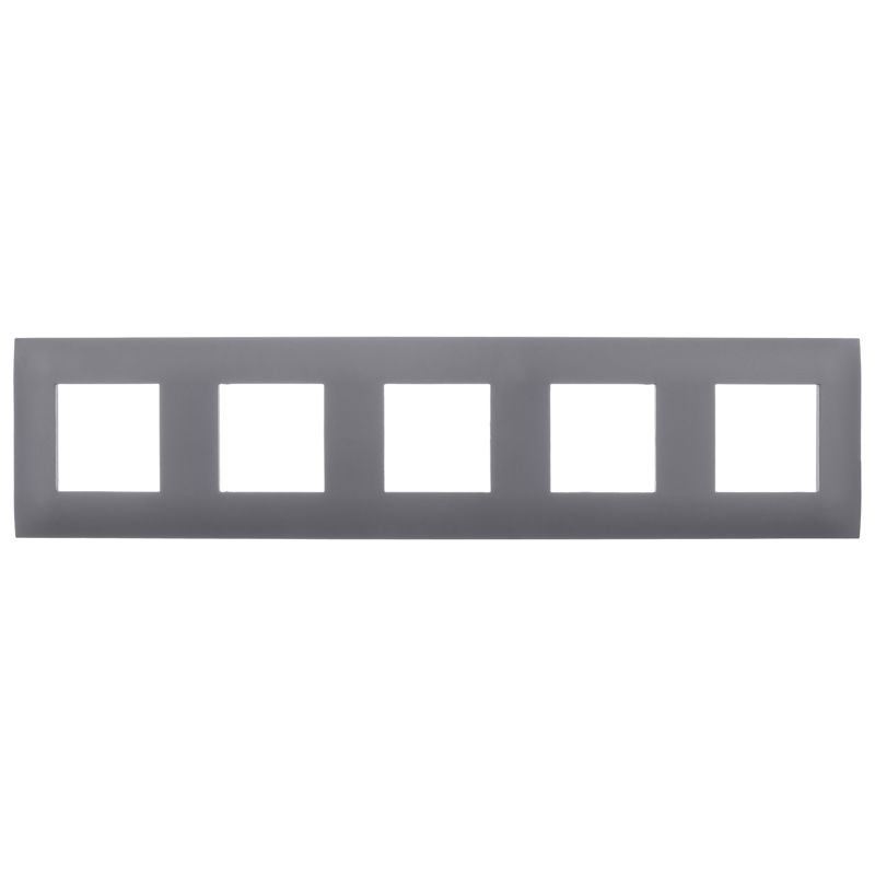 SKANDY Рамка 5-местная SK-F05G графит IEK