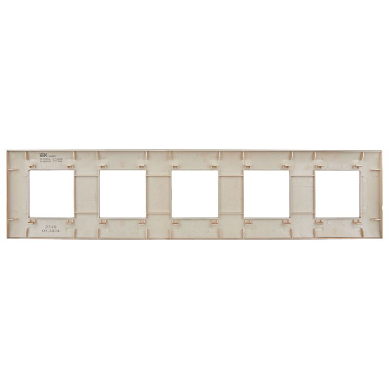 SKANDY Рамка 5-местная SK-F05Sa песочный IEK