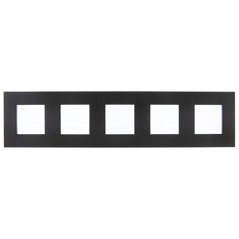 SKANDY Рамка 5-местная SK-F35Bl металл черный IEK