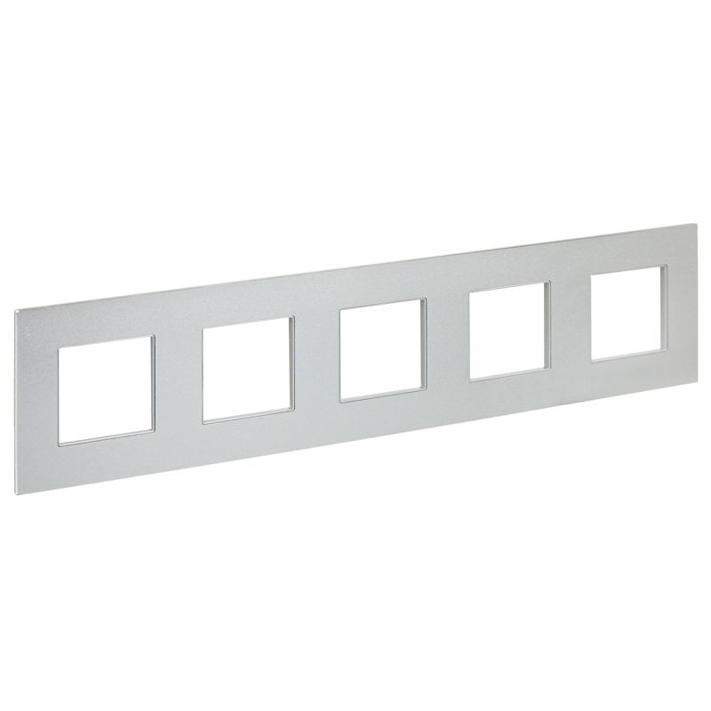 SKANDY Рамка 5-местная SK-F35S металл серебряный IEK