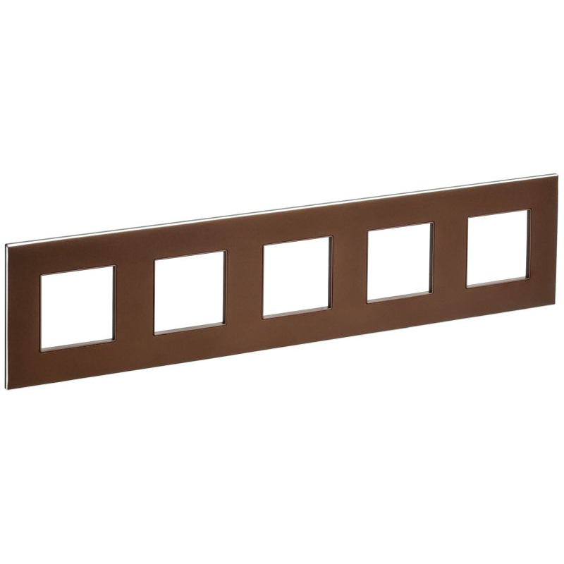 SKANDY Рамка 5-местная SK-F35Br металл шоколад IEK