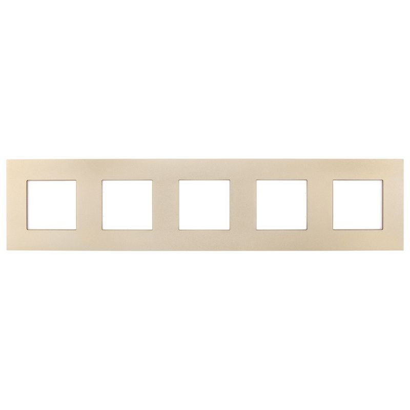 SKANDY Рамка 5-местная SK-F35Sh металл шампань IEK