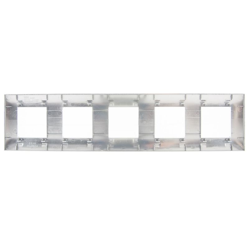 SKANDY Рамка 5-местная SK-F35N металл никель IEK