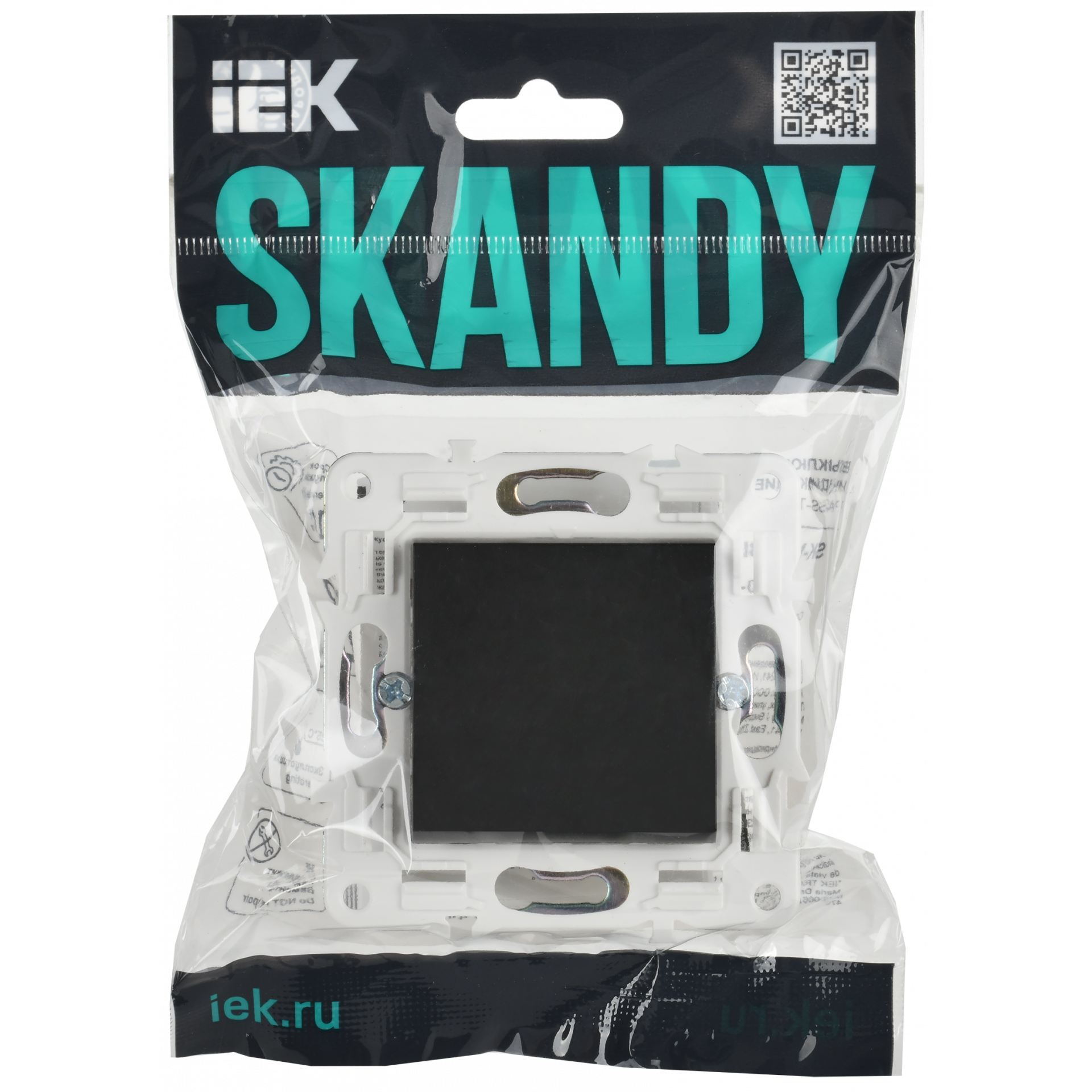 SKANDY Заглушка с суппортом SK-C01Bl черный IEK