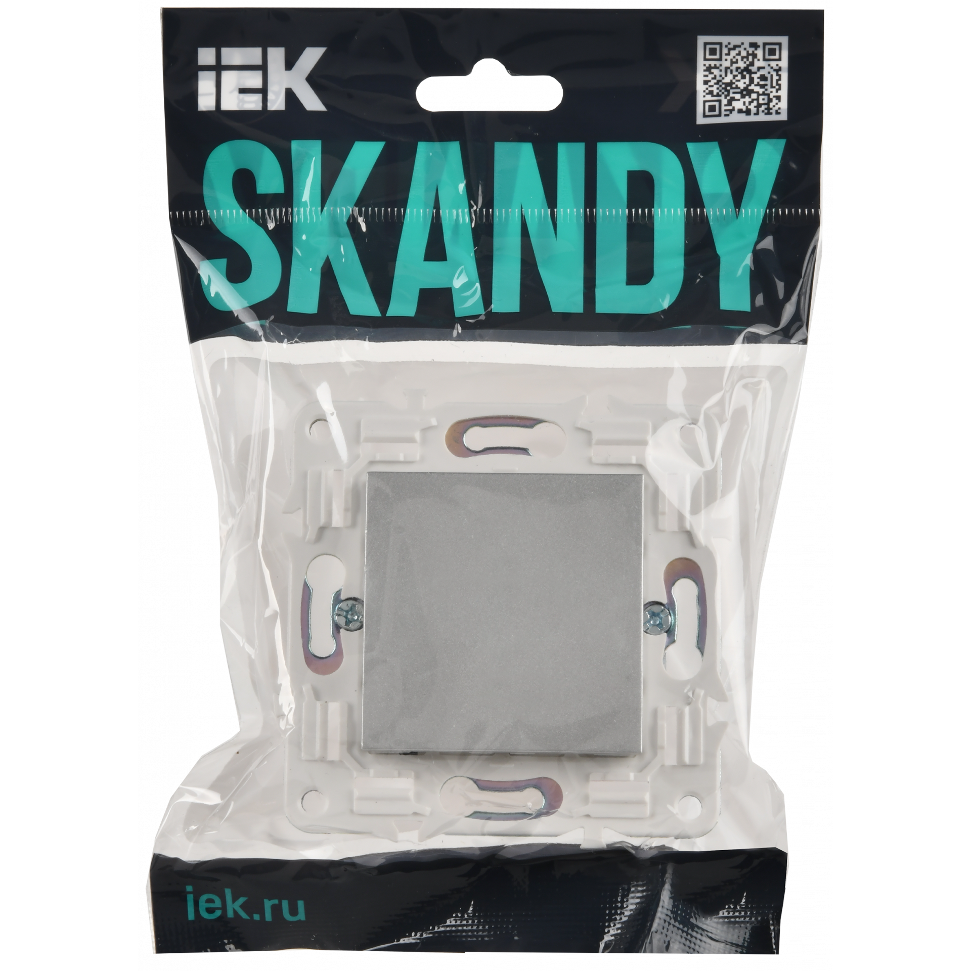 SKANDY Заглушка с суппортом SK-C01S серебряный IEK