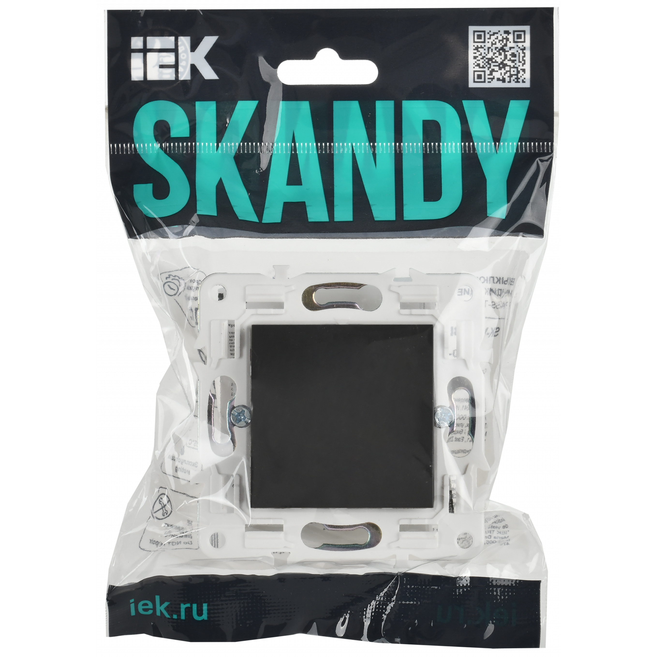 SKANDY Заглушка с суппортом SK-C01G графит IEK