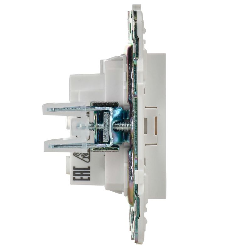 SKANDY Розетка без заземления без защитных шторок 10А SK-R02W арктический белый IEK