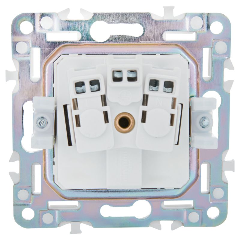 SKANDY Розетка с заземлением без защитных шторок 16А SK-R05Gr серый IEK