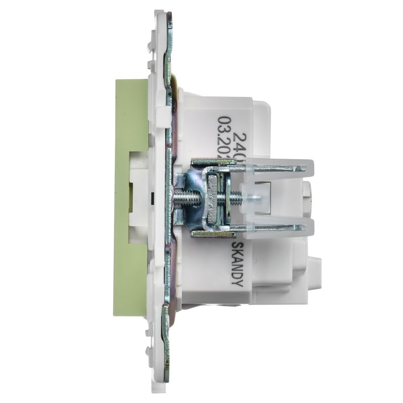 SKANDY Розетка с заземлением без защитных шторок 16А SK-R05G мятный IEK